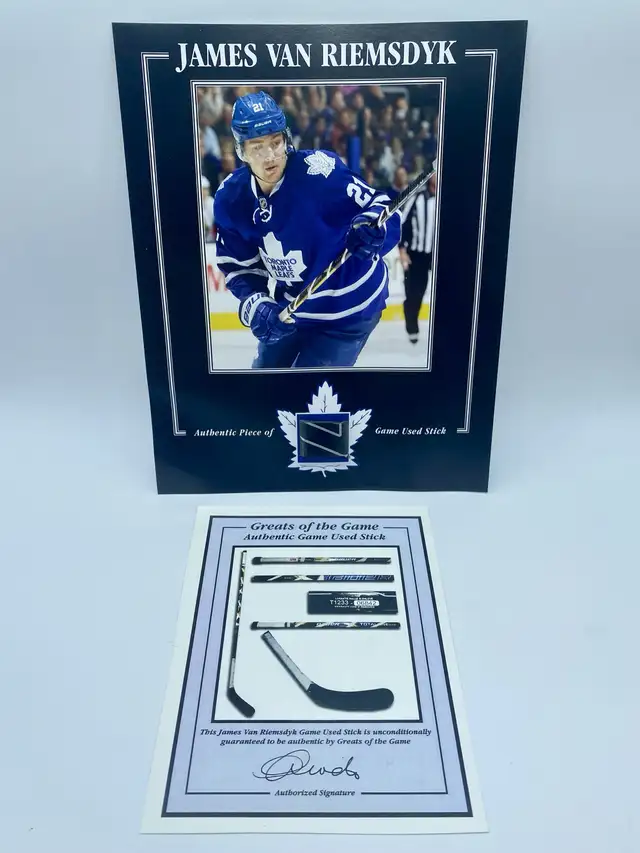 James Van Riemsdyk Toronto Maple Leafs Piece of Game Used Stick in Arts & Collectibles in London - Image 4