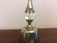 70s 80s Vintage Classic Elegant SILVER BELL CRYSTAL Insert!