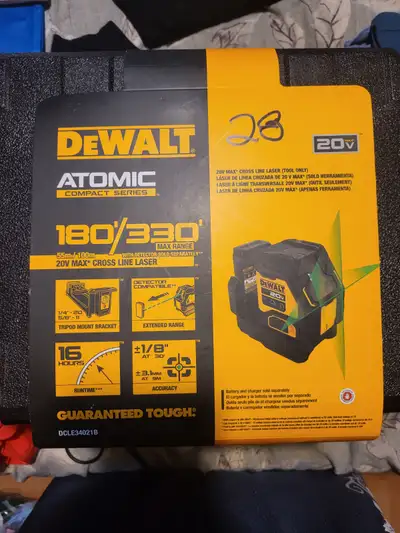 Dewalt 20V max cross line laser (Tool only), View more