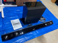 Samsung HW-D450 powered home theater sound bar with wireless sub