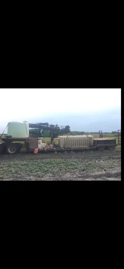 I have 2 trailers available. 1980 KNIGHT 40 Ft. Hiboy Sprayer Trailer with Four 1250 Gallon Tanks (5...