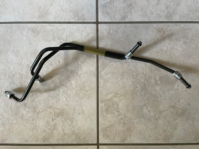 This is a set of 2 Steering Rack Transfer, Hard lines that fit right on the steering rack and usuall...