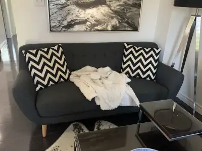 Charcoal Grey Sofa, View more