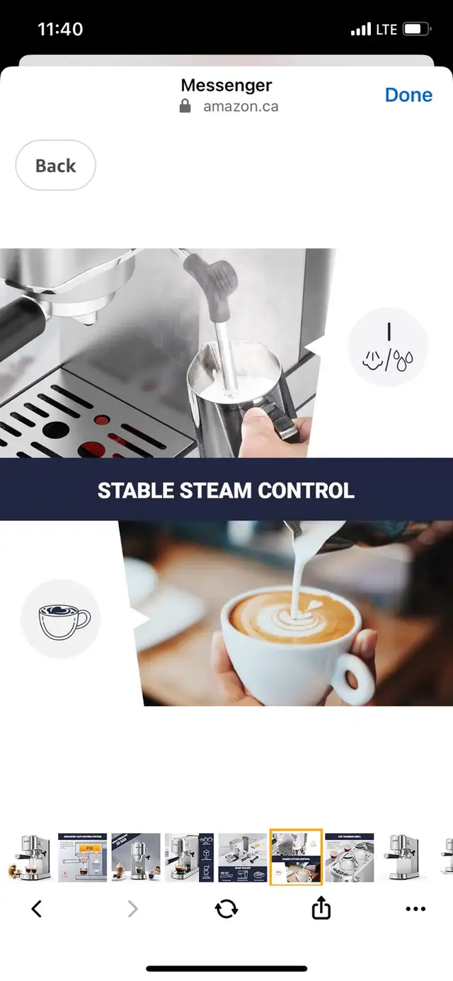 Espresso Machine 20 Bar Espresso Maker in Coffee Makers in Cambridge - Image 7