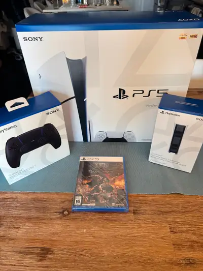 BNIB PlayStation 5 Slim Disc Edition Doom Bundle, View more