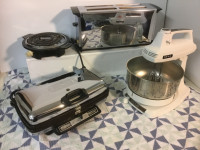 Vintage hot plate toaster mixer grill waffle maker 35, 65, 85