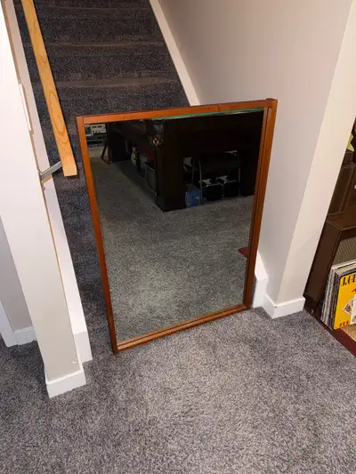 McM Teak wood Wall Mirror, View more