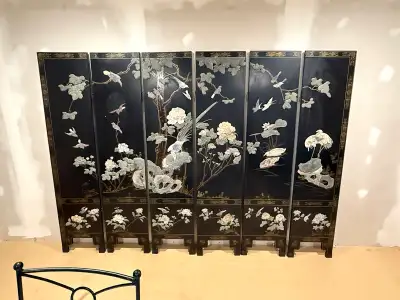  Asian antique screen, View more