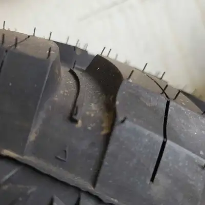 The tires are off 2015 Jeep Wrangler 5x127 mm (5x5 inch) bolt pattern