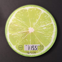 Kitchen Scale TAYLOR Lime Citrus Glass, New, Green 3823