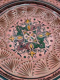 Hand painted decorative plate - Morocco