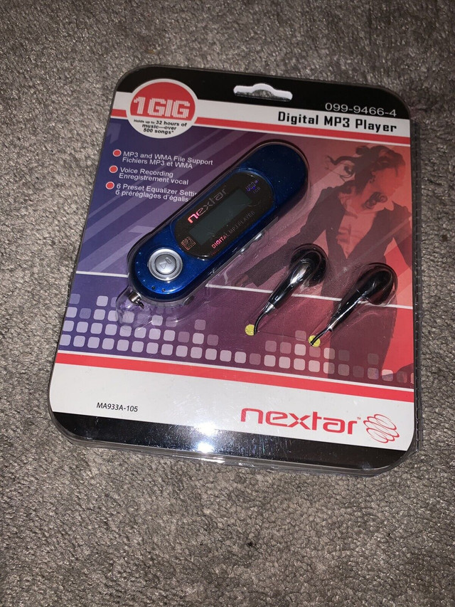 Nextar Digital Media MP3 Player Blue 1GB in Other in Oshawa / Durham Region