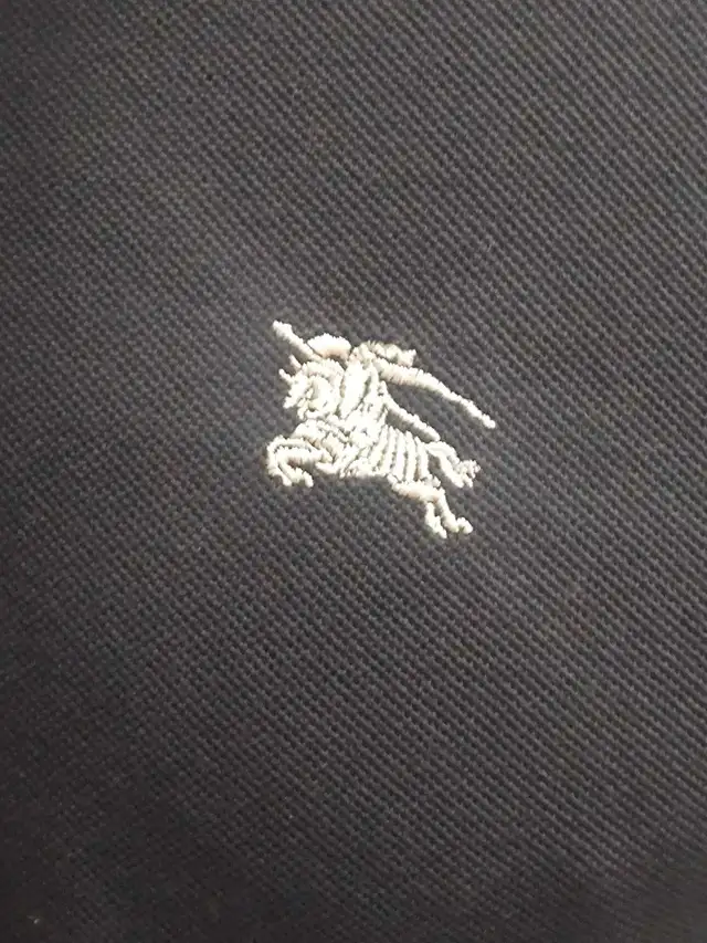 Men's Authentic Burberry Brit Navy Blue Polo Shirt Like New SZ M in Men's in Windsor Region - Image 4