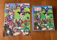 Vintage 100-Piece Golden Puzzle Looney Tunes, Dirt Bike Derby 