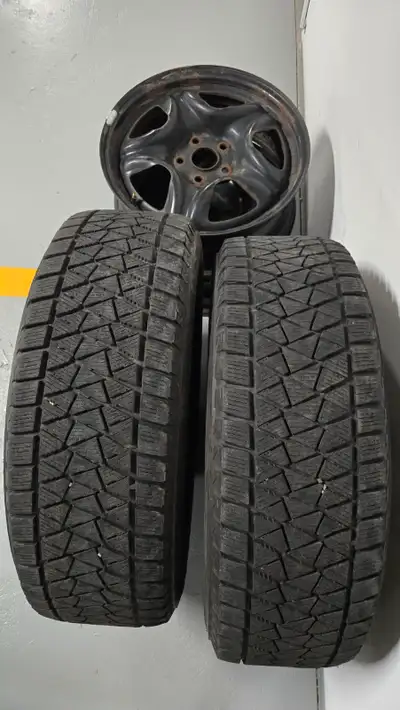 Have 4 rims for sale. Two of rims are on Bridgestone Blizzak Winter Tires. Tires are 225/65R/17 102S...