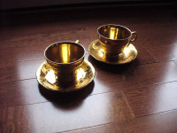Temple Gold Royal Winton pair of cups