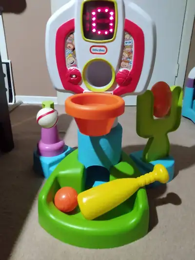 Sports Toddler Toy (like new w/ box) Has lights and sounds (battery included) Still has original box...