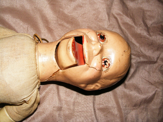 Vintage Ventriloquist Straw Filled Doll 1930's in Arts & Collectibles in Saint John - Image 2