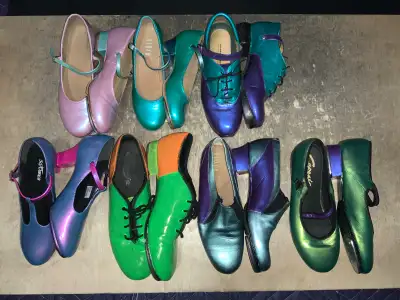 Hand painted Dance shoes. ($40 each), View more