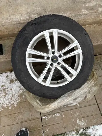 Winter tires in good condition, ready to install. Purchased from Costco. No tpms.