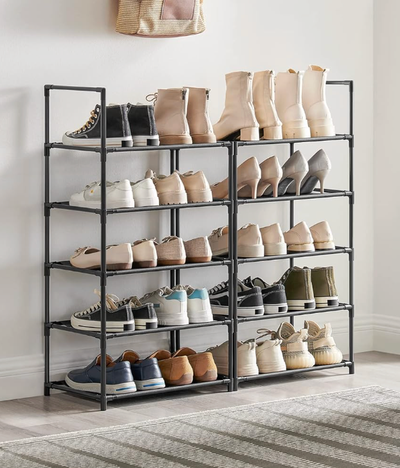 10-Tier Shoe Rack Shelf Metal Frame, View more