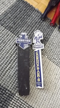 2 TALL JUNCTION CRAFT BEER TAP HANDLES BUNDLE DEAL