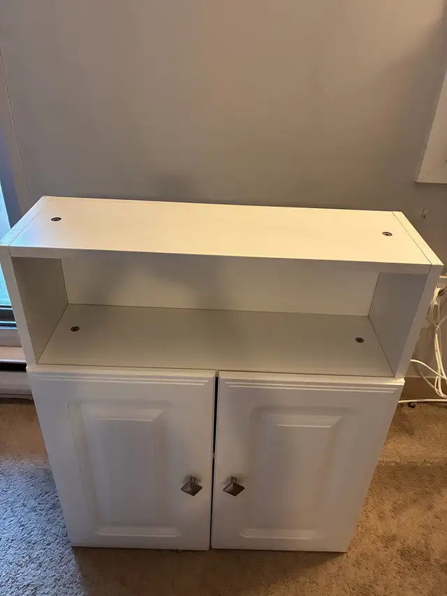 white storage cabinet in Hutches & Display Cabinets in Winnipeg - Image 4