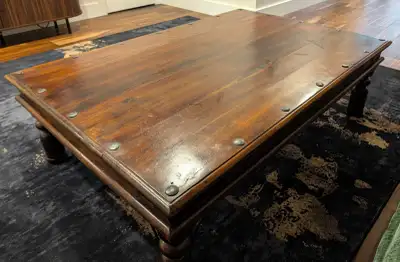 Solid Wood Coffee Table & Matching End Table (Cherry Finish), View more