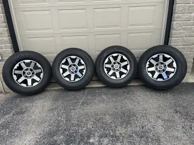6x139.7 OEM Toyota TRD wheels Great condition 2020 Sensors TPMS Newly installed 245/75/17 Michelin L...
