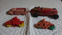 Vintage rubber toys (Viceroy, Auburn, Reliable brands)