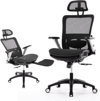 Chaise de bureau Ergonomic Office Chair with Footrest new
