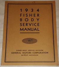 1934 Fisher Body Shop Service Manual