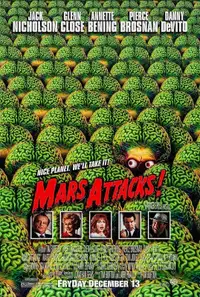 Tim Burton’s Mars Attacks movie poster