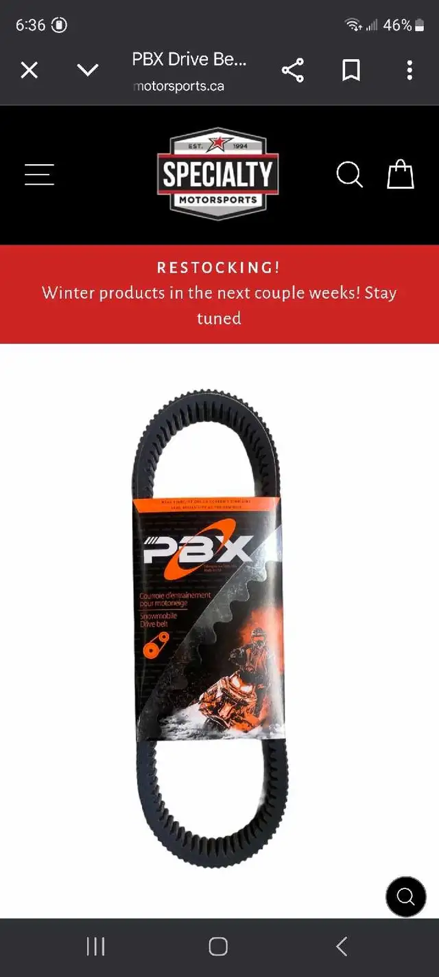 snowmobile belt in Snowmobiles Parts, Trailers & Accessories in Peterborough - Image 2