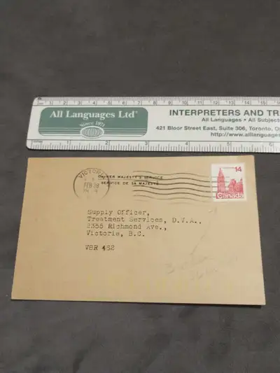 1979 Canadian DVA Veteran Battery Renewal Card, View more