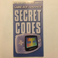 Game Boy Advance Secret Codes Guide