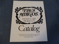 4 PAGE CATALOG-TRES AMIGOS WOOD CARE-1979-MUSICAL INSTRUMENTS