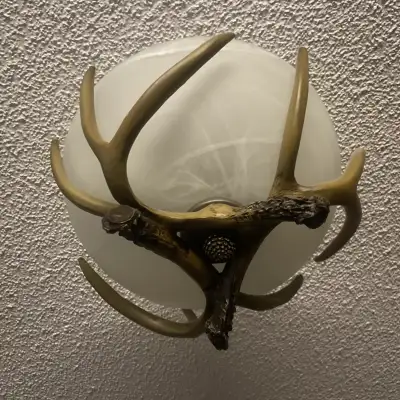 Rustic Antler-Inspired Ceiling Light Fixture, View more