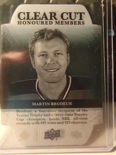 carte de hockey Clear Cut Honoured Members  Martin Brodeur, View more
