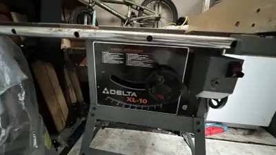 bandsaw 14”, table saw, work bench tools, View more