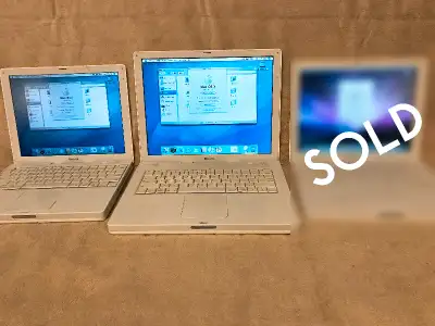 PRICE LOWERED combo of PPC/early Intel Mac laptops + spare parts