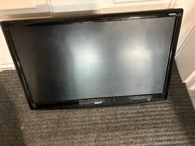 -22” acer monitor -Good for computer use or for security camera feed -Stand not available - will nee...