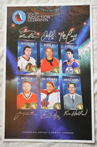 Hockey Hall Of Fame 2020 Inductees autographed numbered Print
