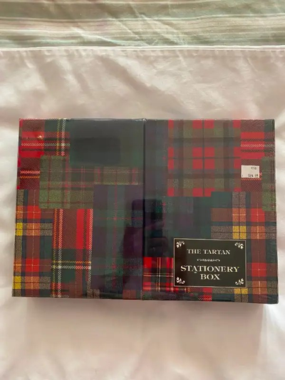 NEW - ROBERT FREDERICK, The Tartan Stationery Box, View more