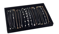 20 hooks Black chain display tray/braclet display