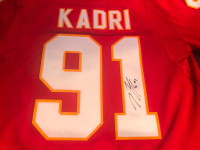 Calgary Flames Nazim Kadri signed Jersey.