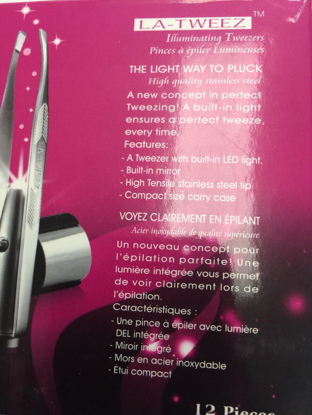 Tweezers (Box of 12 Illuminating ) Pick up in Gananoque in Health & Special Needs in Kingston - Image 4