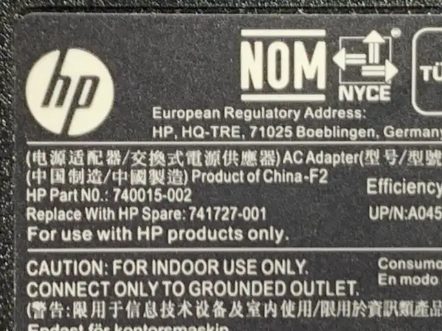 HP genuine OEM laptop adapter (blue tip) in Laptop Accessories in Oakville / Halton Region - Image 3