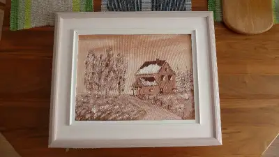 2 Peintures paysage d'hiver, View more