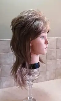 MULLET STYLE UNISEX LIGHT BROWN COLOR WIG